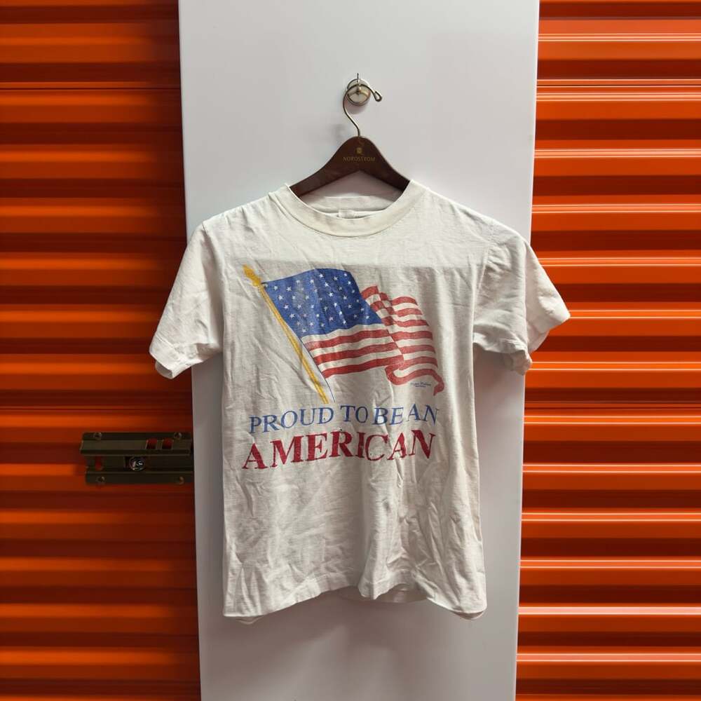 Hijab Nation Proud To Be An American T-Shirt White Vintage